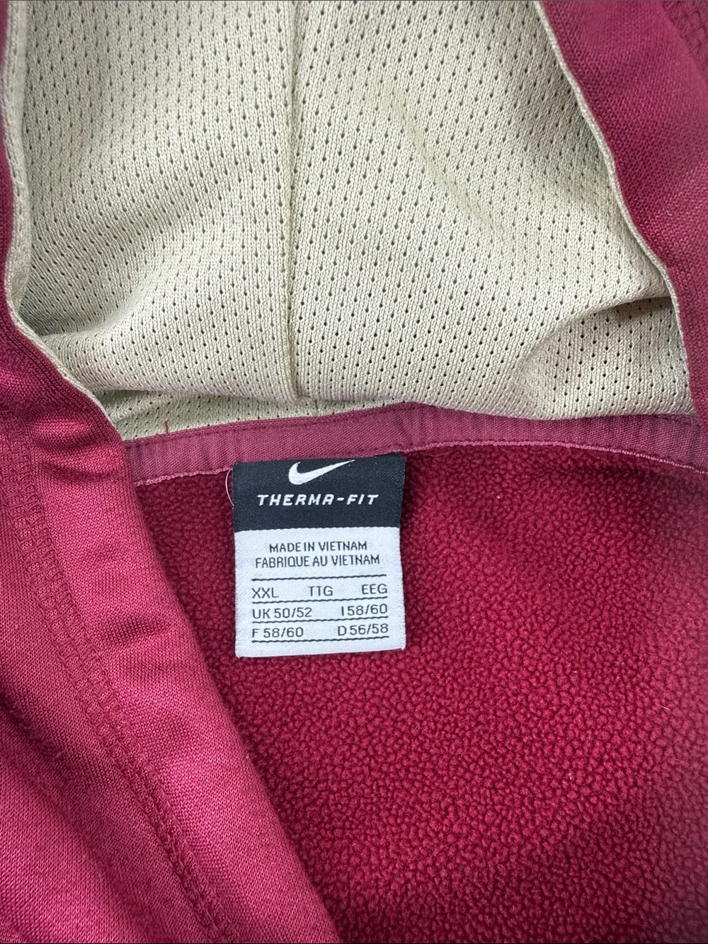 Nike Maroon Florida State Crewneck Hoodie with Cream Accents
